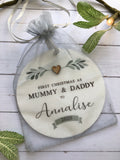 1st Christmas Parents Bauble