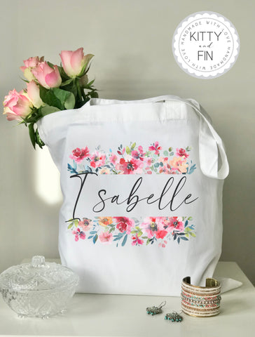 Personalised Floral Bag