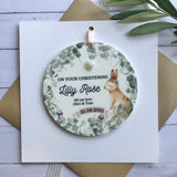 Christening Rabbit Keepsake.
