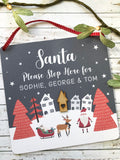 Santa Stop Here Sign