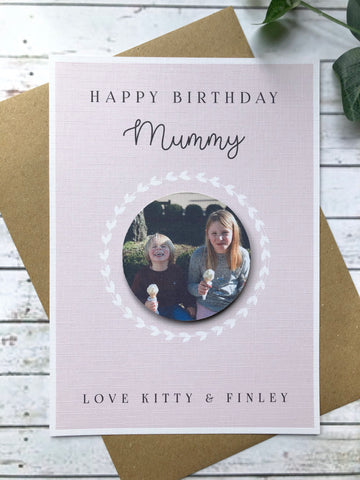 Mummy Birthday Photo Card